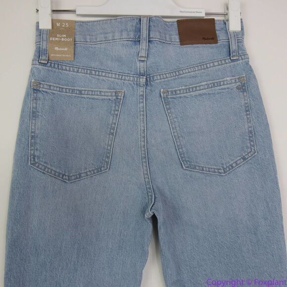 NEW Madewell Slim Demi-Boot Jeans in Bellmeade Wash, 25, AN327 - Picture 6 of 14